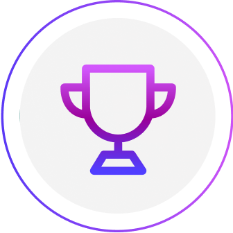 Trophy icon representing awards or recognition