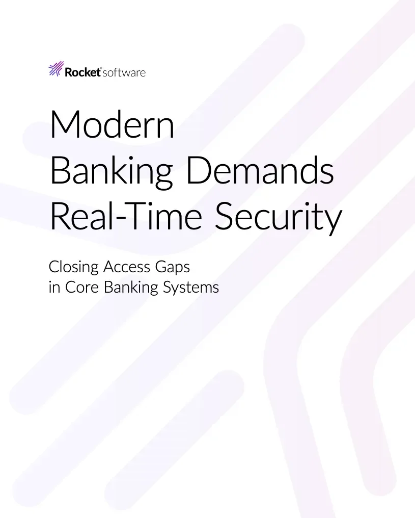 Modern Banking Demands Real-Time Security - Whitepaper