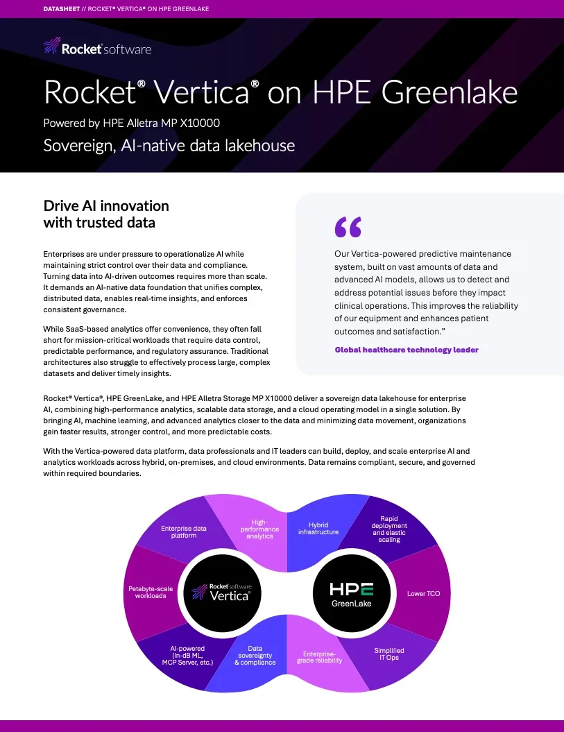 Vertica on HPE Greenlake